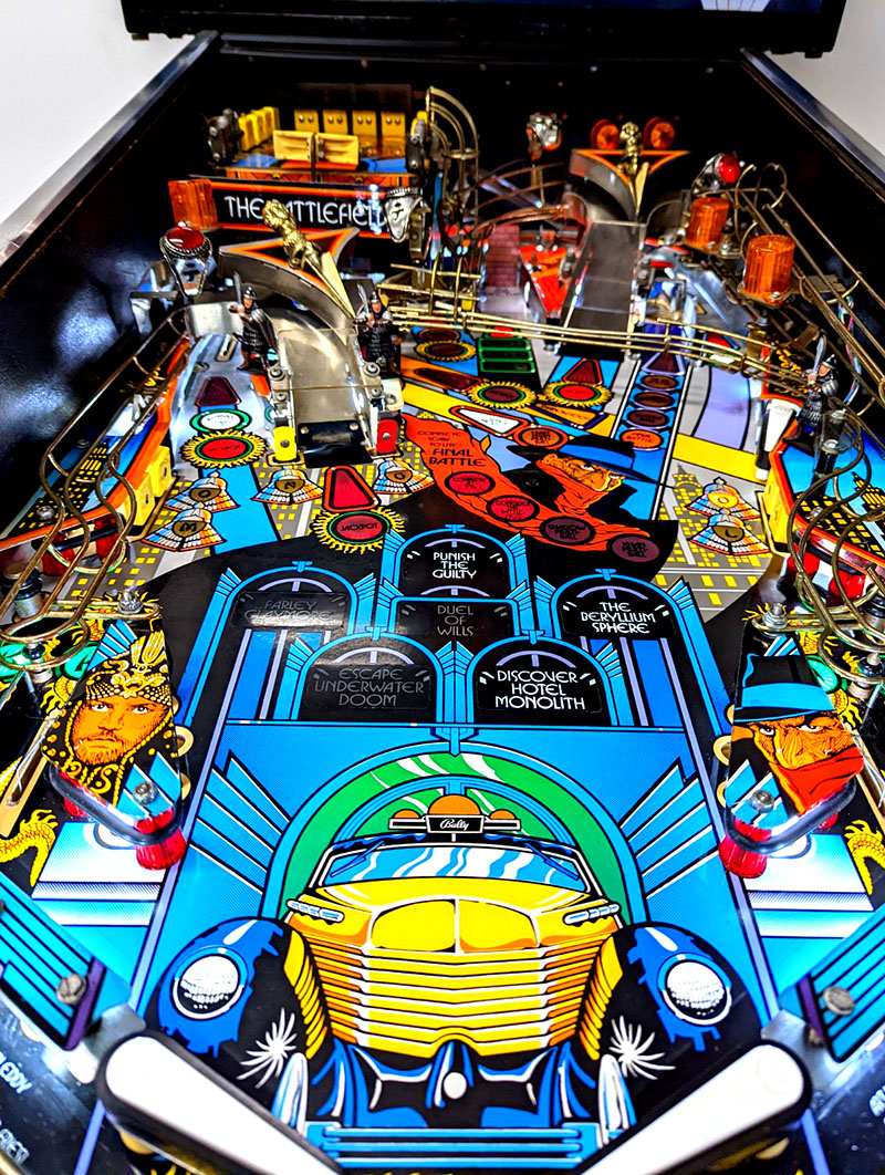 The Shadow Pinball Machine - Playfield View